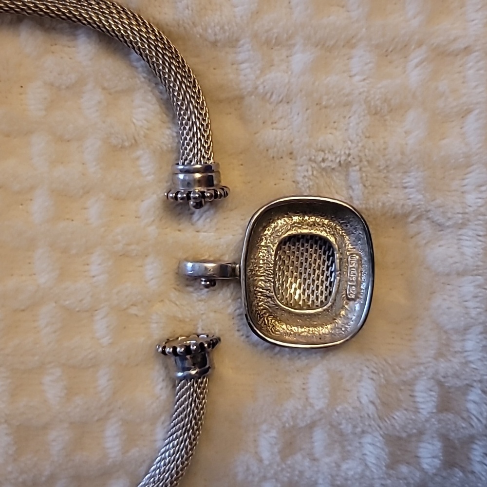 Joseph Esposito Mesh Necklace & Pendant - Picture 8 of 11